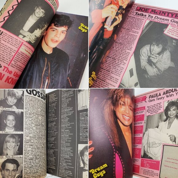 Dream Guys Magazine New Kids on Block Posters NKOTB Puett Grieco Abdul Oct. 1990 - Picture 5 of 11